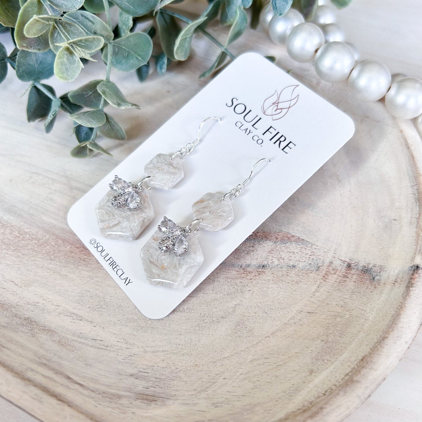 The Bee - Bridgerton Collection - Marbled Statement Earrings