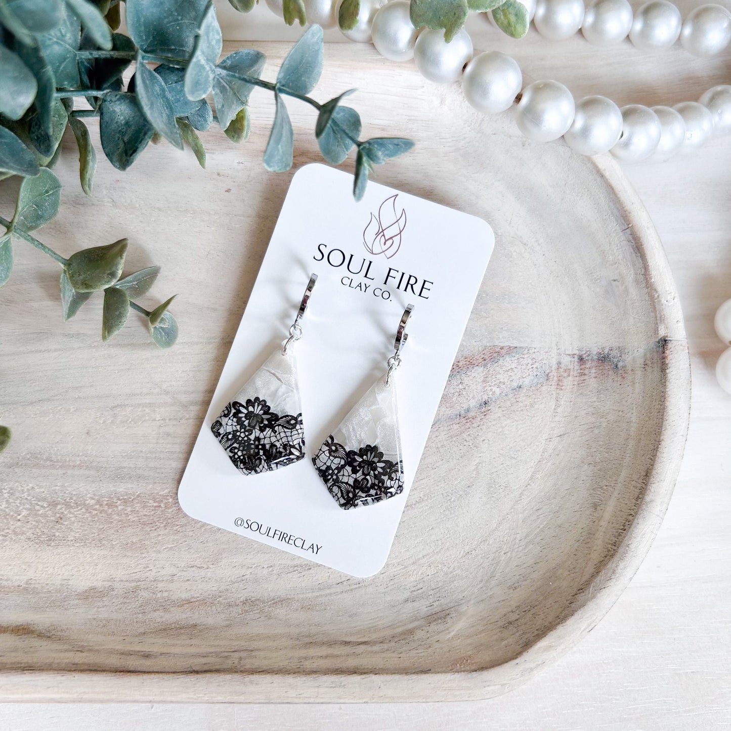 Marina - Bridgerton Collection - Marbled Statement Earrings