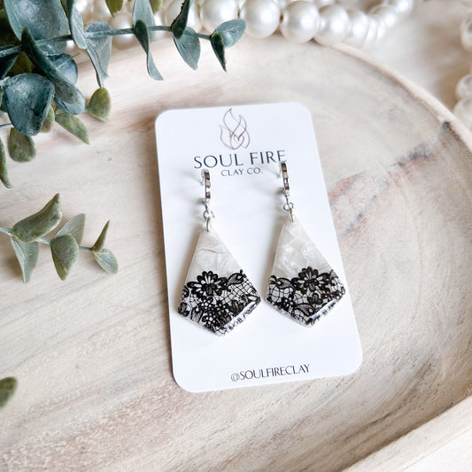 Marina - Bridgerton Collection - Marbled Statement Earrings