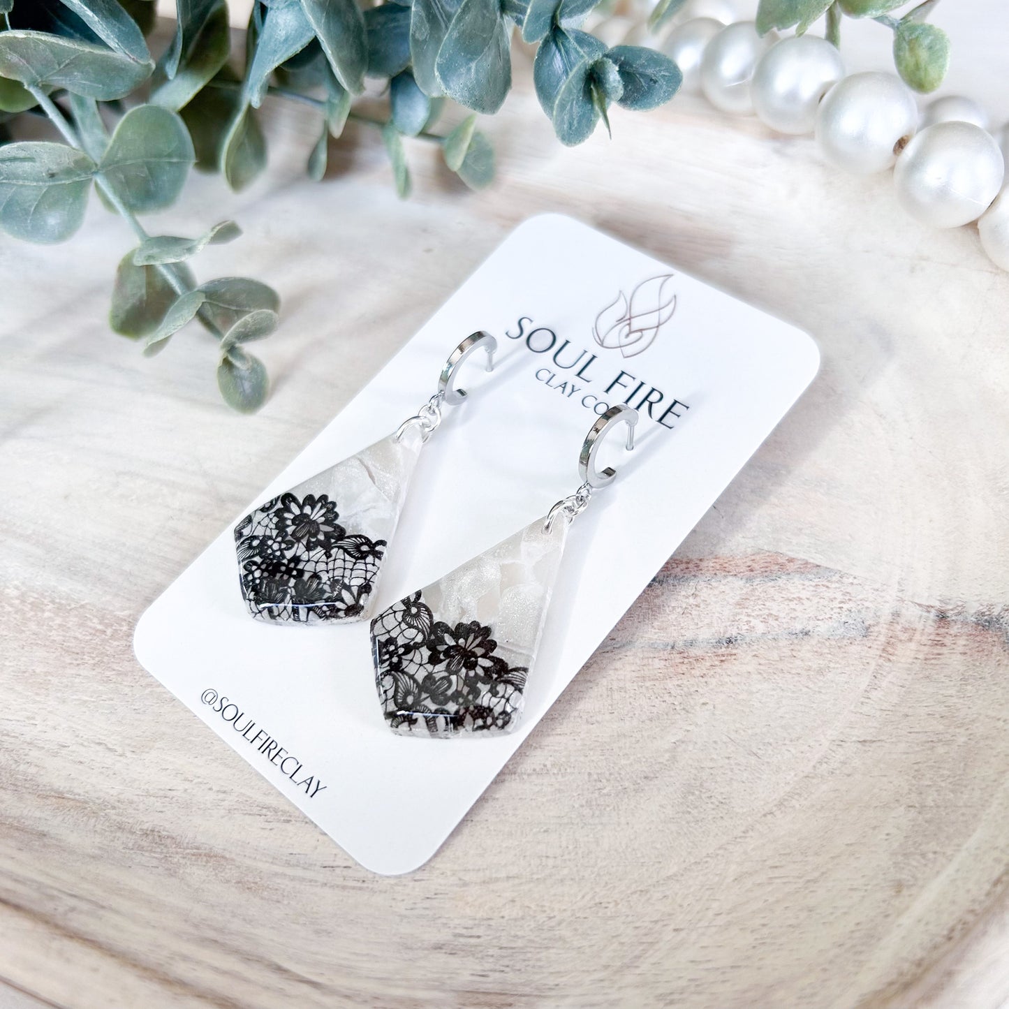 Marina - Bridgerton Collection - Marbled Statement Earrings