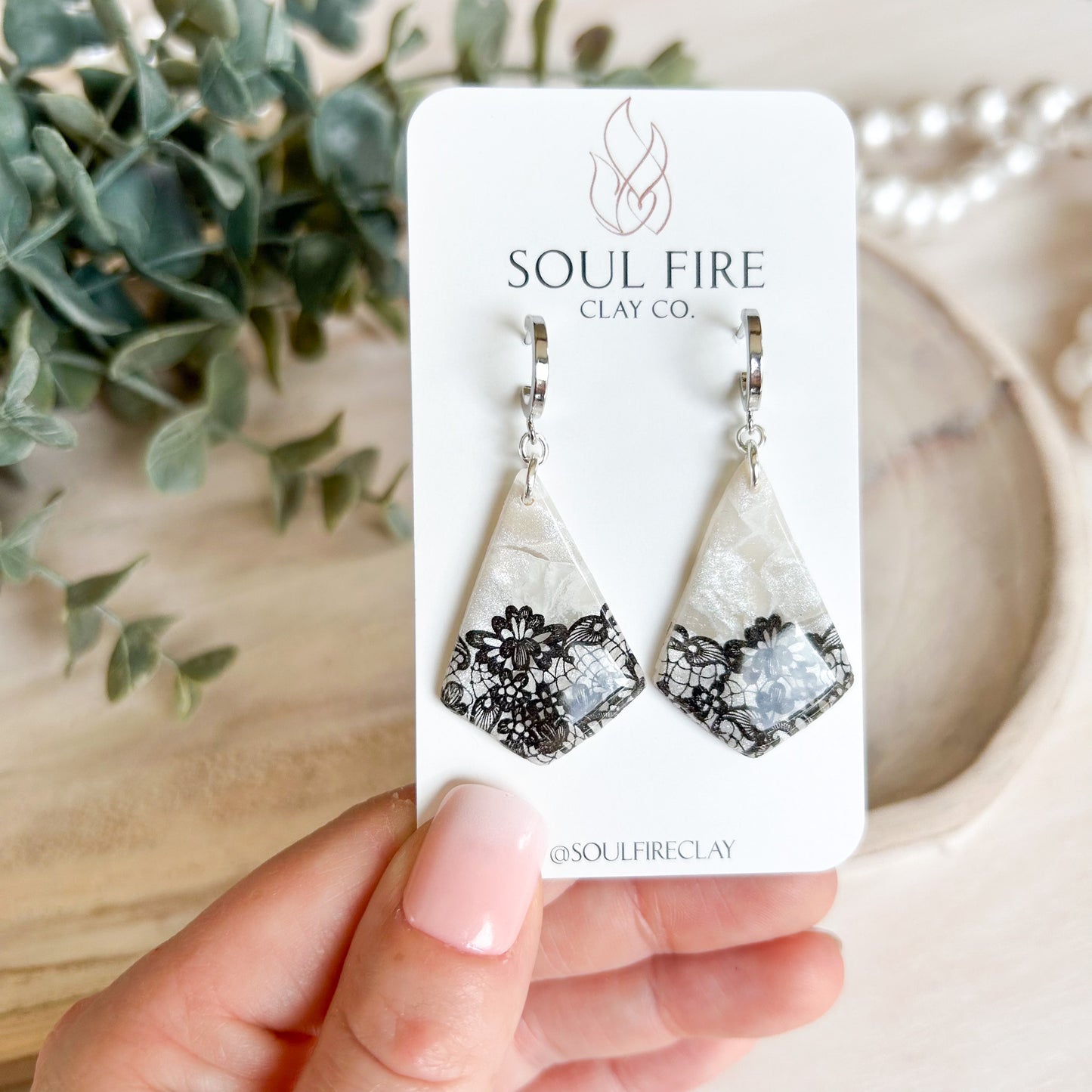 Marina - Bridgerton Collection - Marbled Statement Earrings