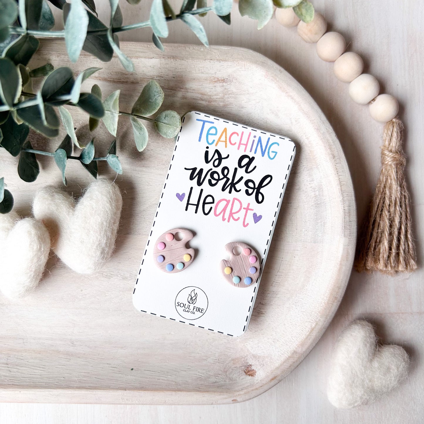 Educator Teacher Studs - Statement Earrings