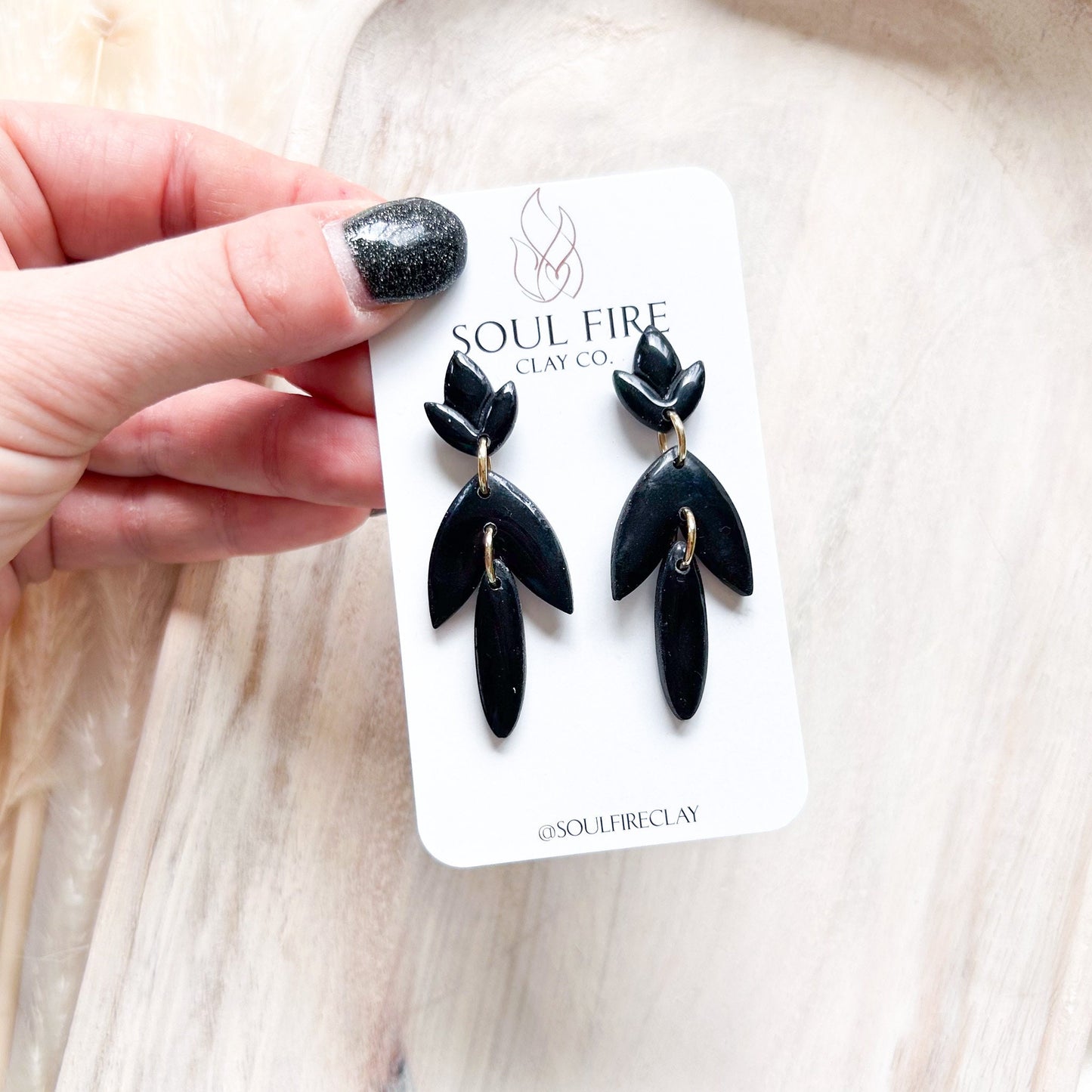 Black Dagger statement Earrings