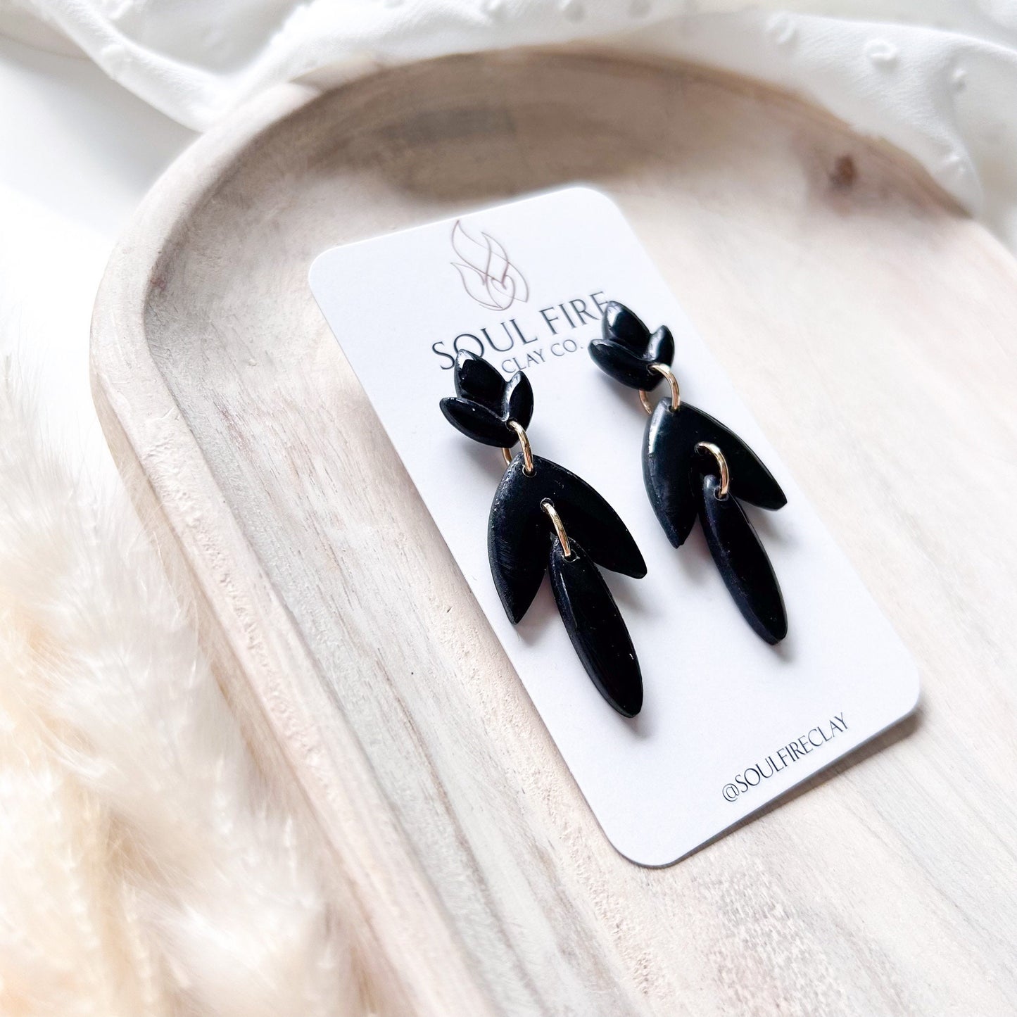 Black Dagger statement Earrings