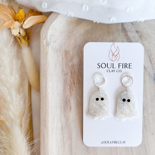 Transparent Ghosts statement Earrings