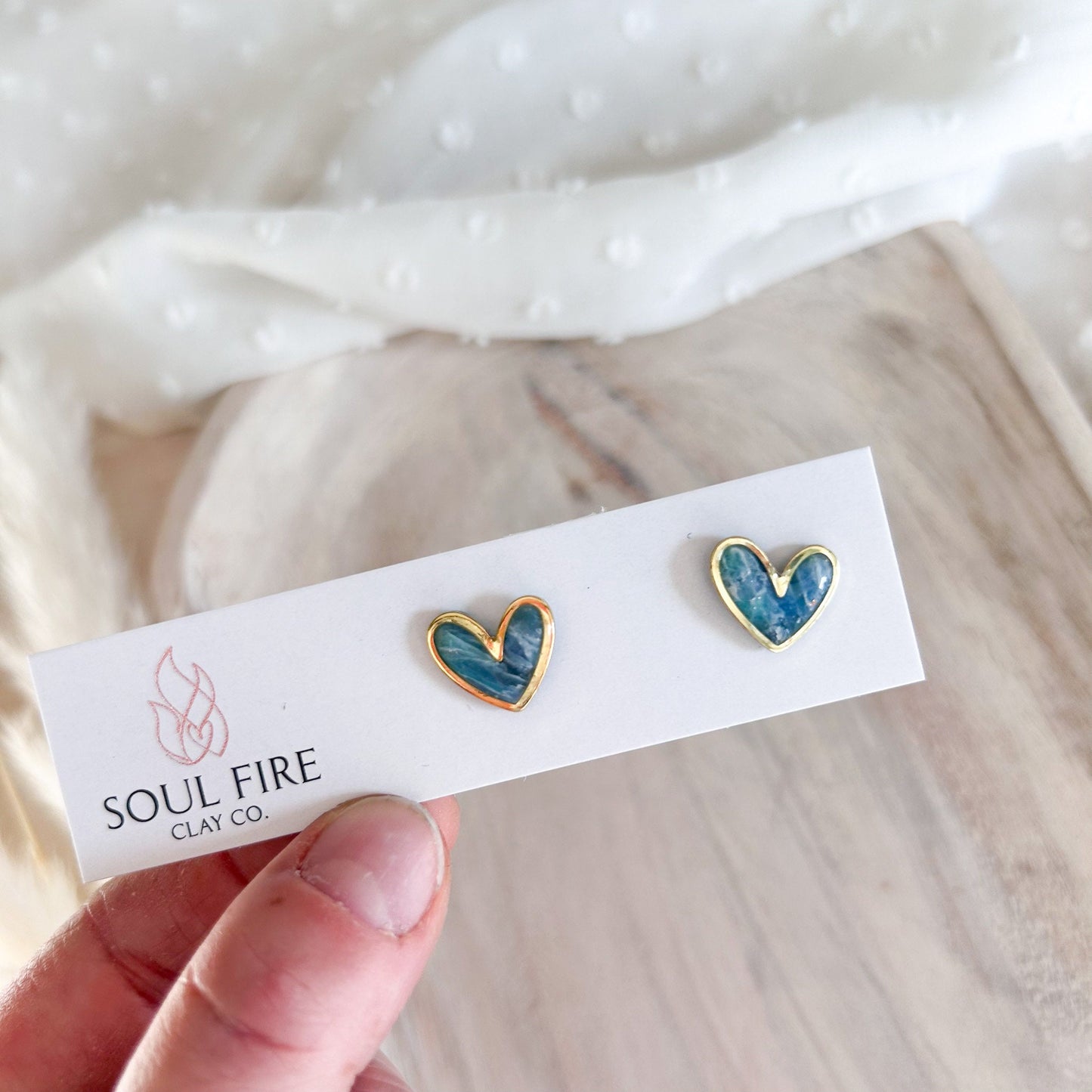 Heart Stud statement Earrings