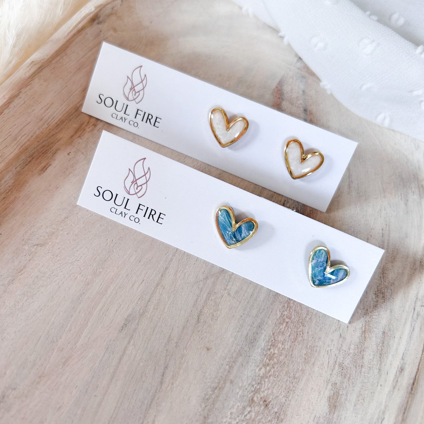 Heart Stud statement Earrings