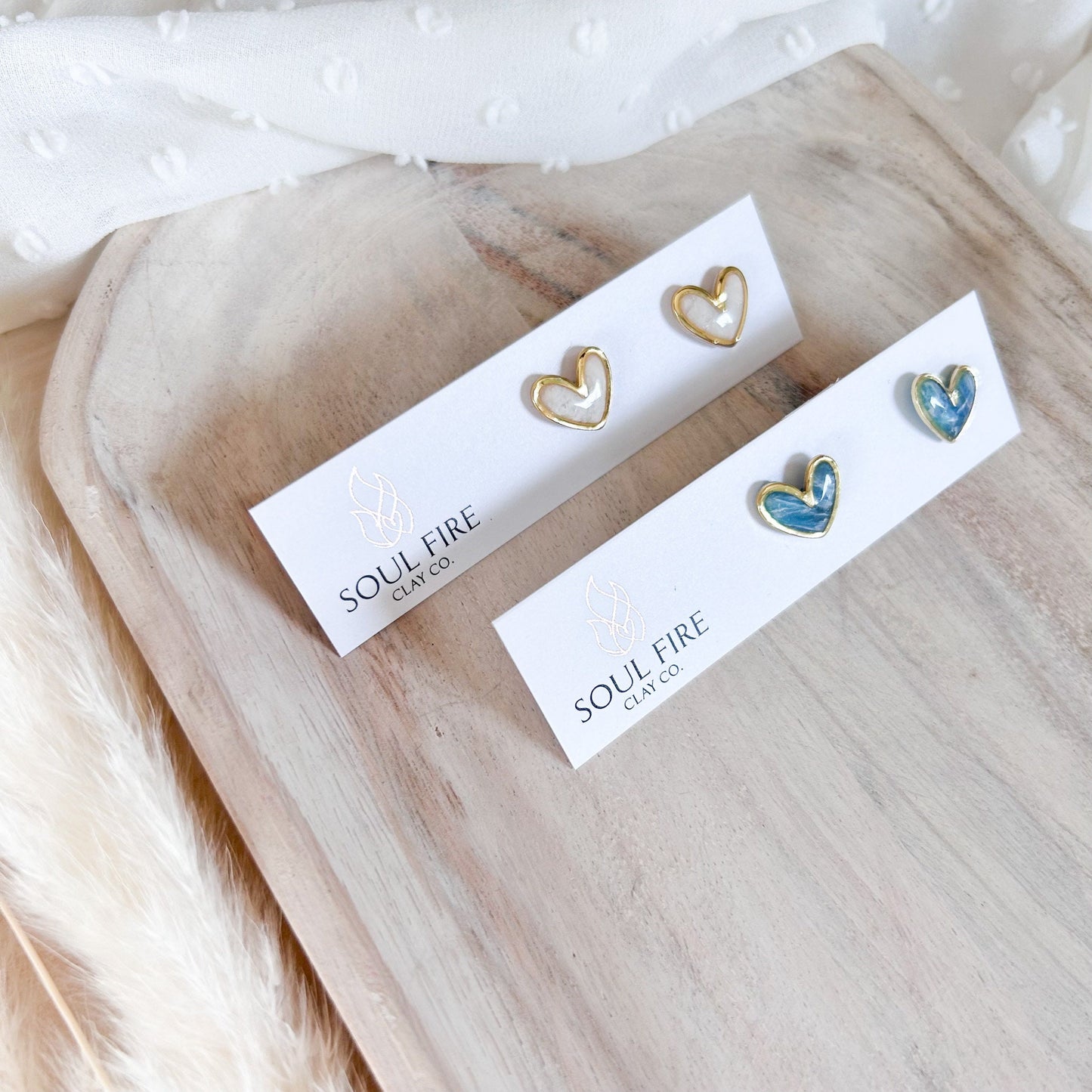 Heart Stud statement Earrings